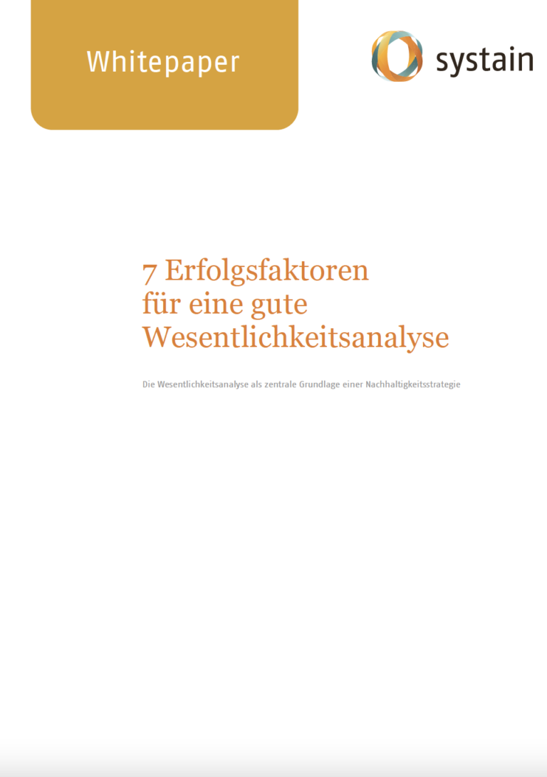Erfolgsfaktoren für eine gute Wesentlichkeitsanalyse