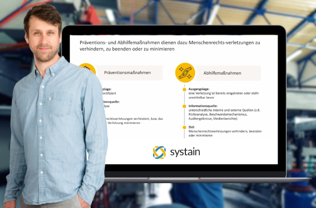 Maßnahmen für die menschenrechtliche Sorgfalt auswählen und umsetzen