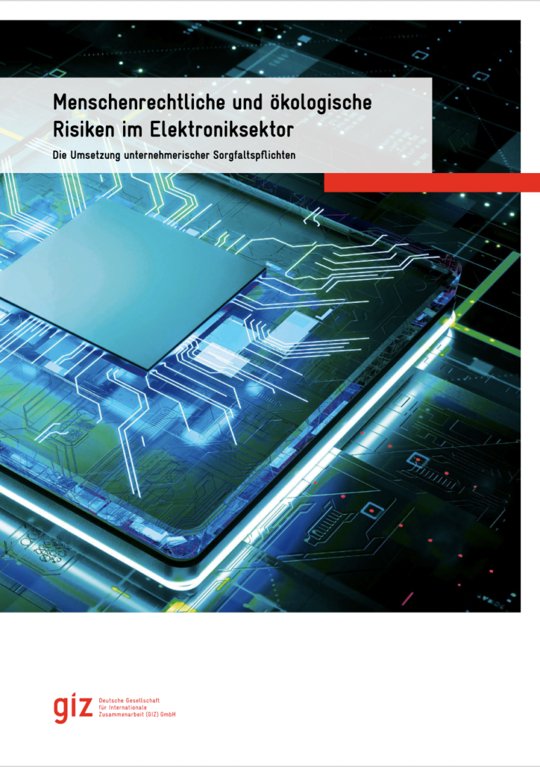 Menschenrechtliche und ökologische Risiken im Elektroniksektor