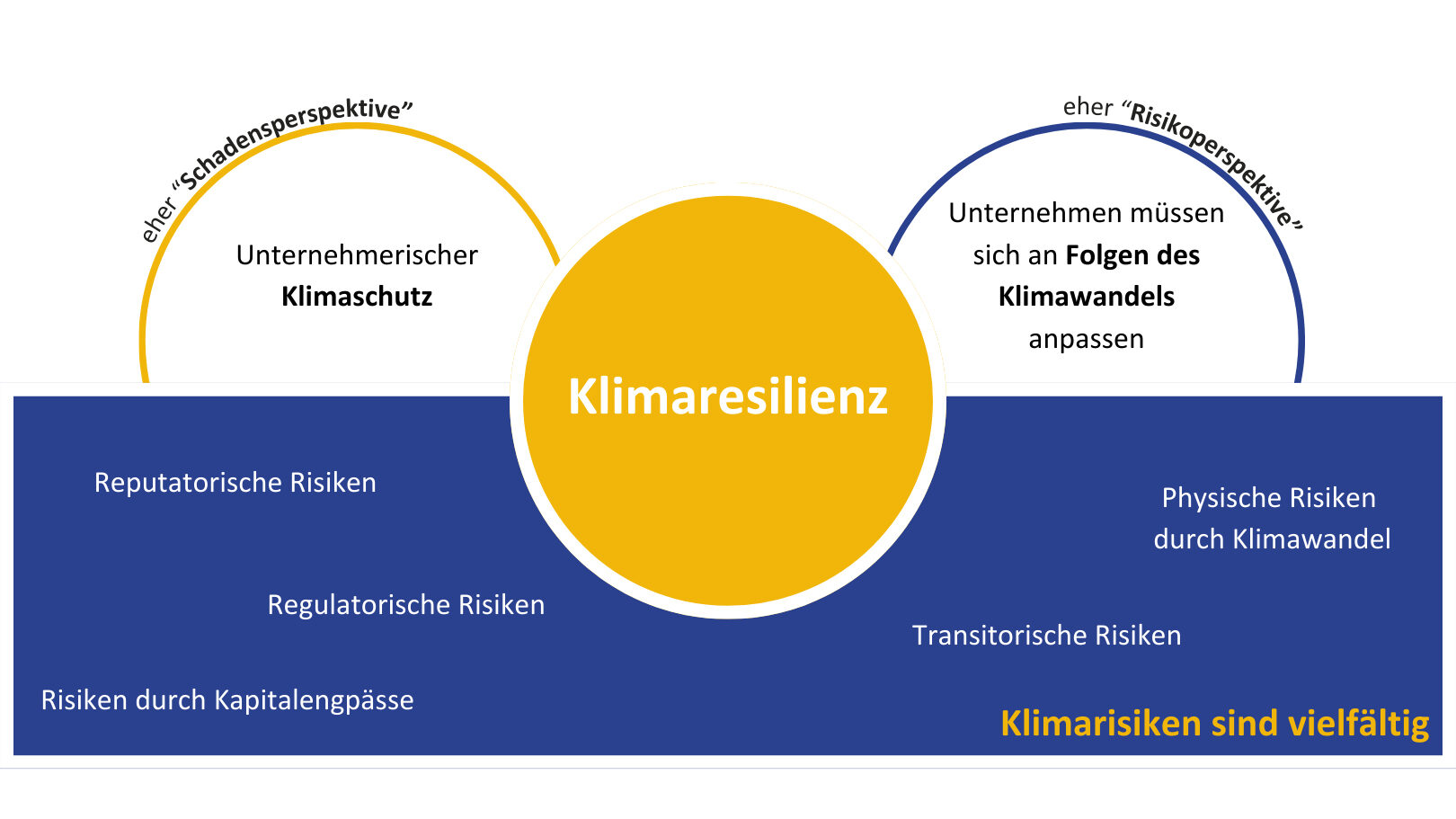 Unternehmerische Klimaresilienz erklärt in einer Grafik